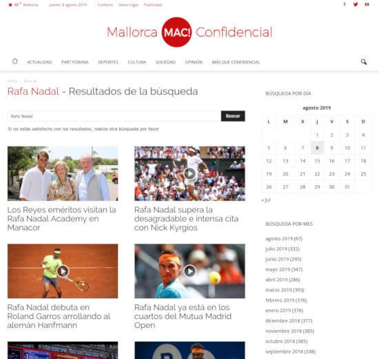 Búsqueda en Mallorca Confidencial