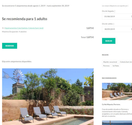 Búsqueda de alojamiento de Wishhome