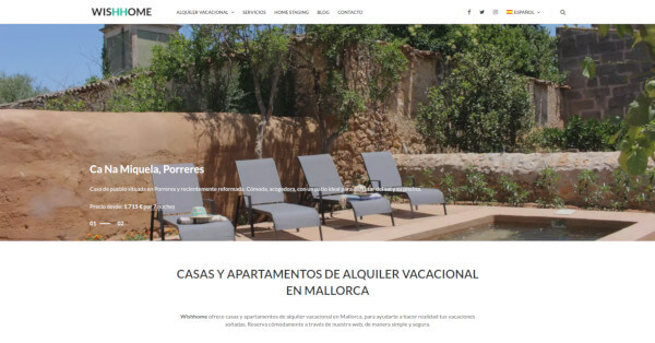 Wishhome, gestión integral de inmuebles para alquiler vacacional en Mallorca
